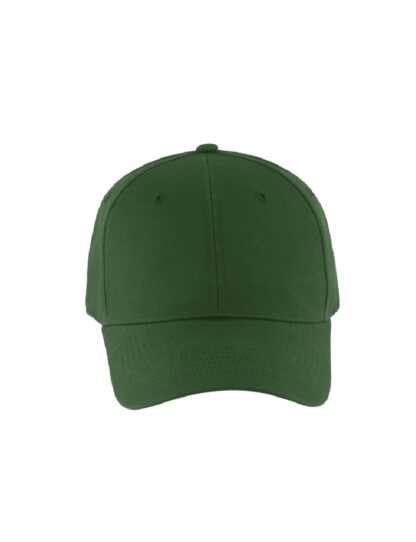 Gorra color verde con marcaje